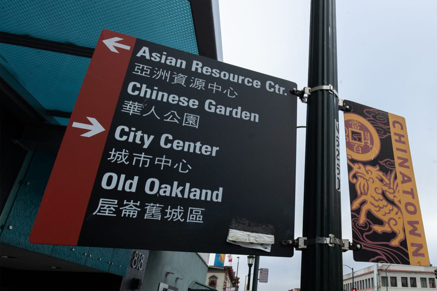Oakland Chinatown Signpost