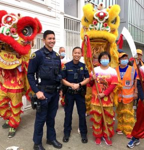 Police at festival in Oakland Chinatown